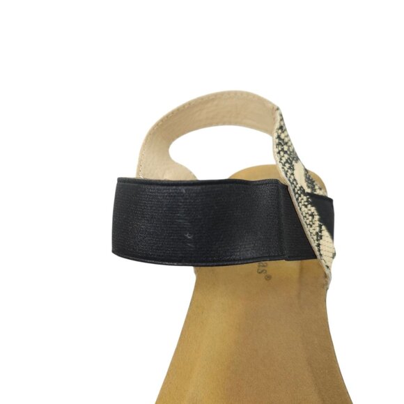 Pierre Dumas Chantal 2 Platform Wedge Sandal Womens Size 11 Reptile Print - Picture 8 of 16